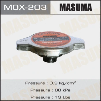 Bouchon, réservoir de liquide de refroidissement MASUMA MOX-203