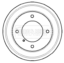 Tambour de frein BORG & BECK BBR7057