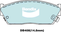 Kit de plaquettes de frein, frein à disque BENDIX-SEA DB408 GCT