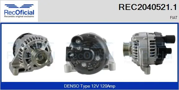 Alternateur RECOFICIAL REC2040521.1