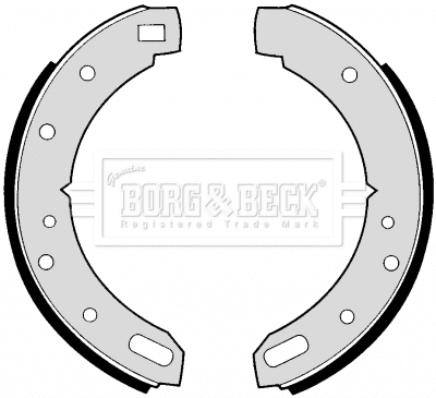 Jeu de mâchoires de frein BORG & BECK BBS6184
