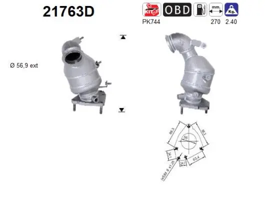 Catalyseur AS 21763D
