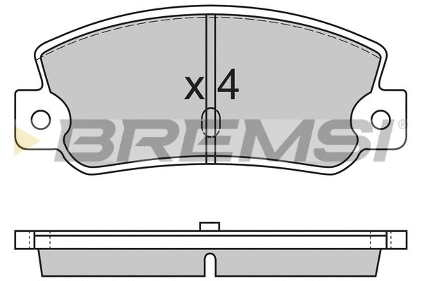 Kit de plaquettes de frein, frein à disque BREMSI BP2212