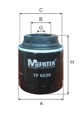Filtre à huile MFILTER TF 6539