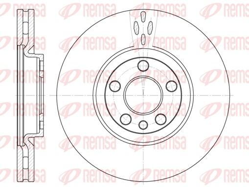 Disque de frein REMSA 6658.10
