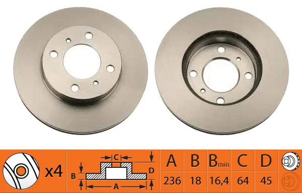 Disque de frein SB BR23103T