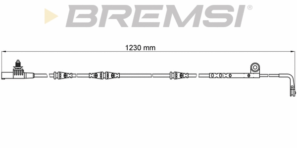 Contact d'avertissement, usure des plaquettes de frein BREMSI WI0643
