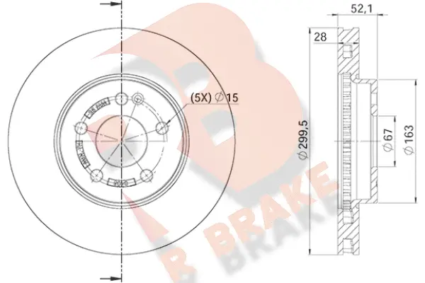 Disque de frein R BRAKE 78RBD20408