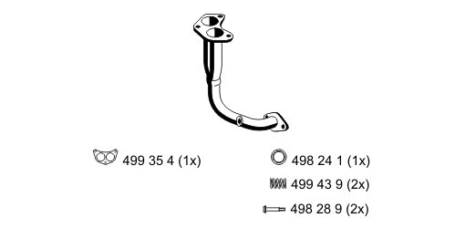 Tuyau d'échappement ERNST 311489