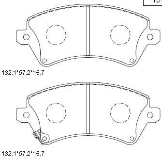 Kit de plaquettes de frein, frein à disque ASIMCO KD2774