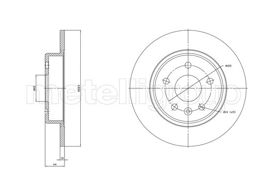 Disque de frein CIFAM 800-1823C