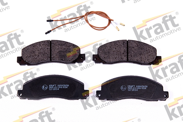 Kit de plaquettes de frein, frein à disque KRAFT AUTOMOTIVE 6005050