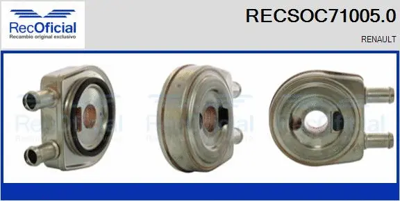 Radiateur d'huile RECOFICIAL RECSOC71005.0