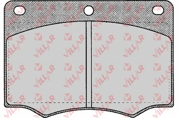 Kit de plaquettes de frein, frein à disque VILLAR 626.0154