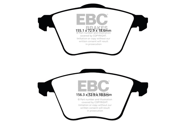 Kit de plaquettes de frein, frein à disque EBC Brakes DP21574