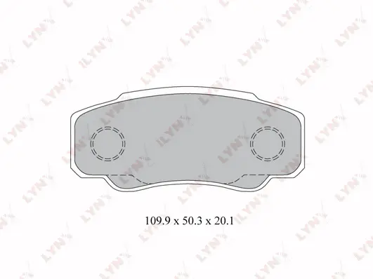 Kit de plaquettes de frein, frein à disque LYNXAUTO BD-2217