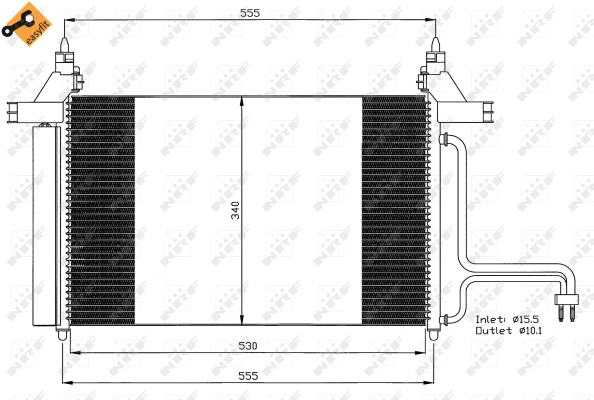 Condenseur, climatisation NRF 35495