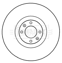 Disque de frein BORG & BECK BBD6012S