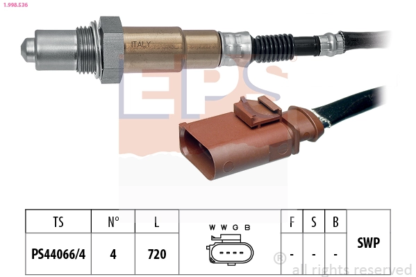 Sonde lambda EPS 1.998.536