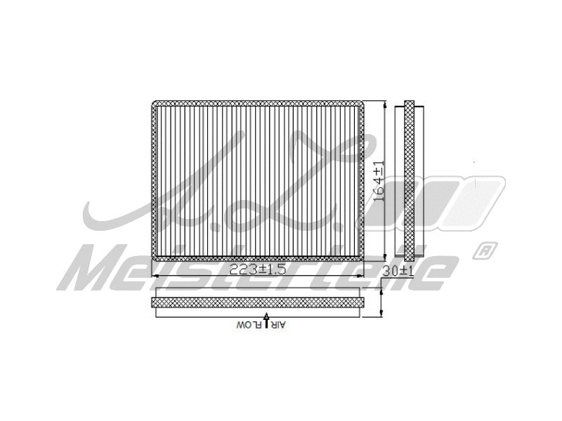 Filtre, air de l'habitacle A.Z. Meisterteile AZMT-41-010-1735