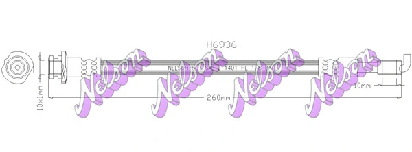 Flexible de frein KAWE H6936
