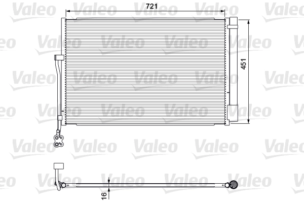 Condenseur, climatisation VALEO 814379