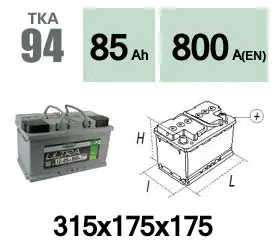 Batterie de démarrage Technika TKA94