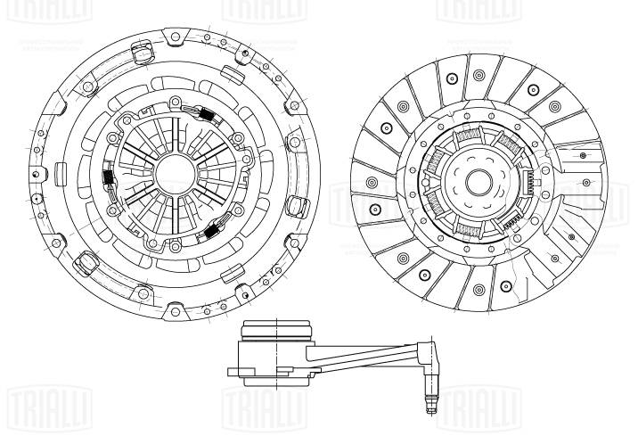 Kit d'embrayage TRIALLI FR 1830
