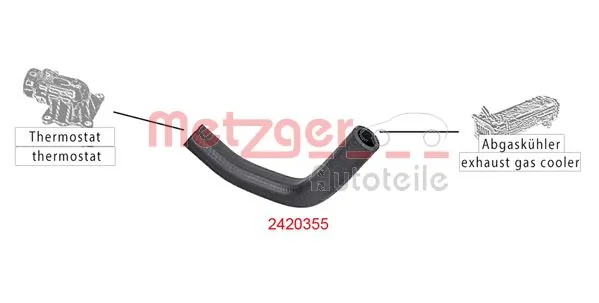 Durite de radiateur METZGER 2420355