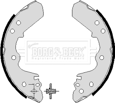 Jeu de mâchoires de frein BORG & BECK BBS6196