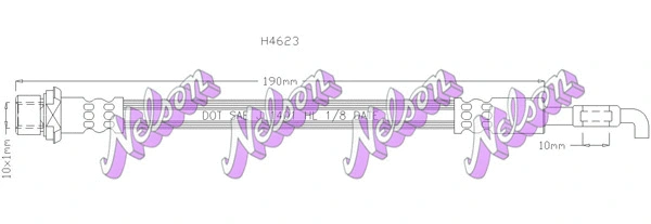 Flexible de frein KAWE H4623