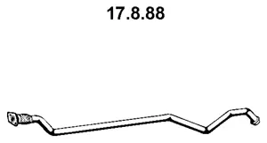 Tuyau d'échappement EBERSPÄCHER 17.8.88