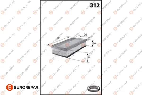 Filtre à air EUROREPAR 1682259280