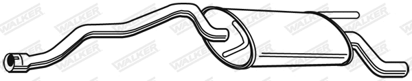 Silencieux arrière WALKER 23204