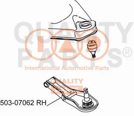 Bras de liaison, suspension de roue IAP QUALITY PARTS 503-07062