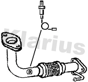 Tuyau d'échappement KLARIUS 301483