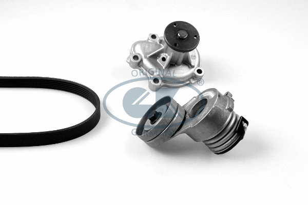 Pompe à eau+Jeu de courroie trapézoïdale à nervures GK K980779A