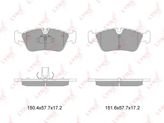 Kit de plaquettes de frein, frein à disque LYNXAUTO BD-1408
