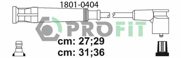 Kit de câbles d'allumage PROFIT 1801-0404