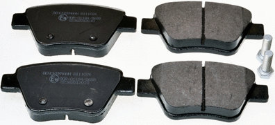 Kit de plaquettes de frein, frein à disque DENCKERMANN B111026