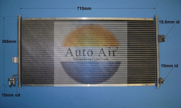 Condenseur, climatisation AUTO AIR GLOUCESTER 16-6208