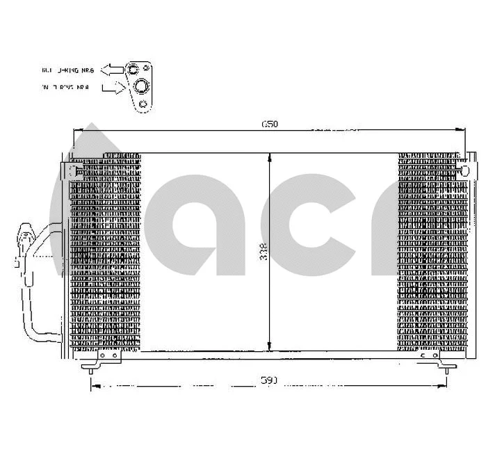 Condenseur, climatisation ACR 300387