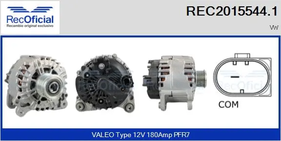 Alternateur RECOFICIAL REC2015544.1