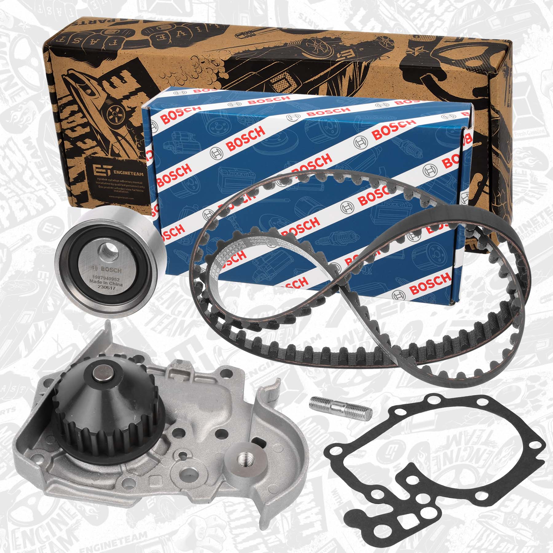 Pompe à eau + kit de courroie crantée ET ENGINETEAM RM0015VR1