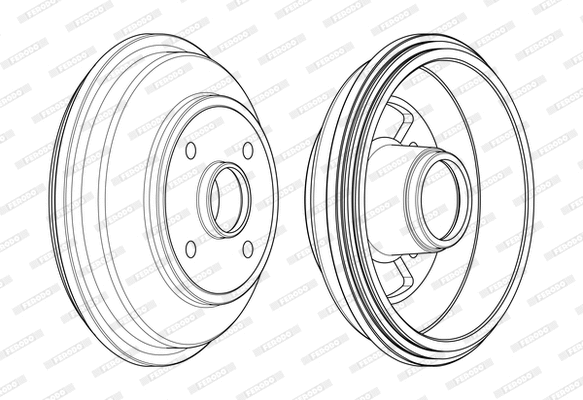 Tambour de frein FERODO FDR329808