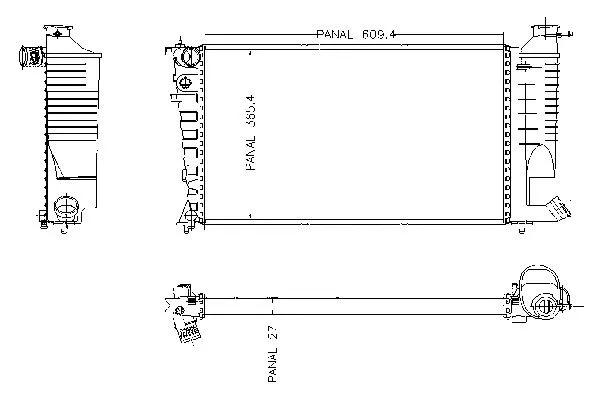 Radiateur, refroidissement du moteur ORDONEZ 1020831809