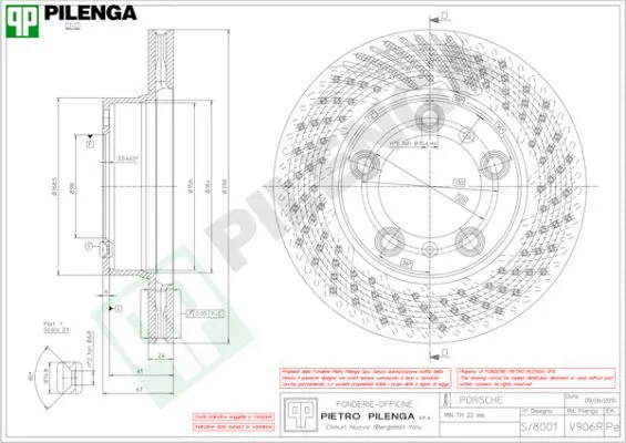 Disque de frein PILENGA V906R