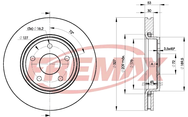 Disque de frein FREMAX BD-9269