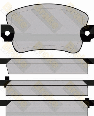 Kit de plaquettes de frein, frein à disque Brake ENGINEERING PA308