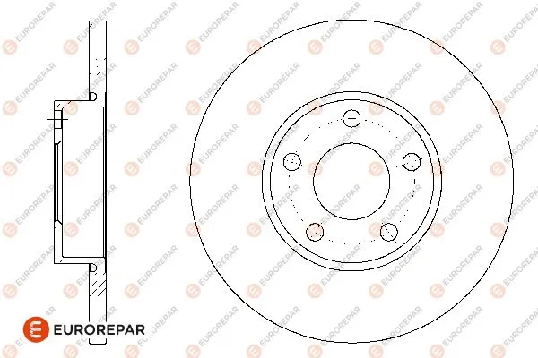 Disque de frein EUROREPAR 1667859580